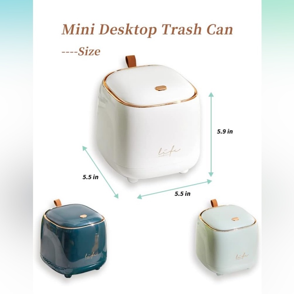 Mini desktop trashcan